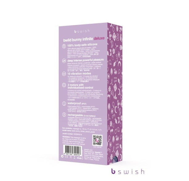 B Swish Bswish Bwild Bunny Infinite Deluxe Purple Rabbit Vibrator