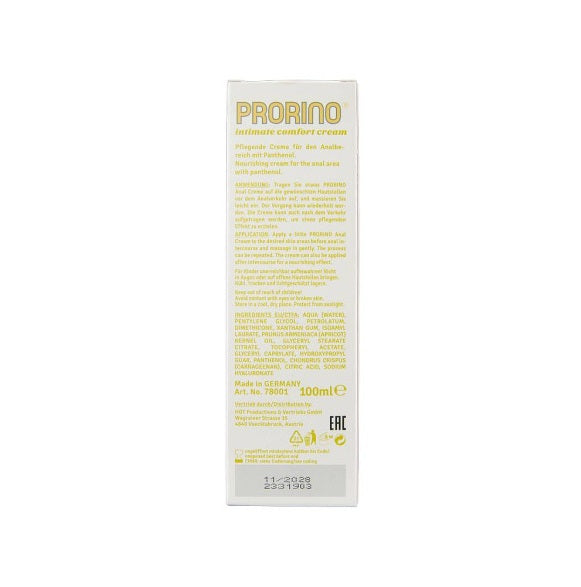 HOT PRORINO Unisex Sensitive Anal Comfort Cream 100ml