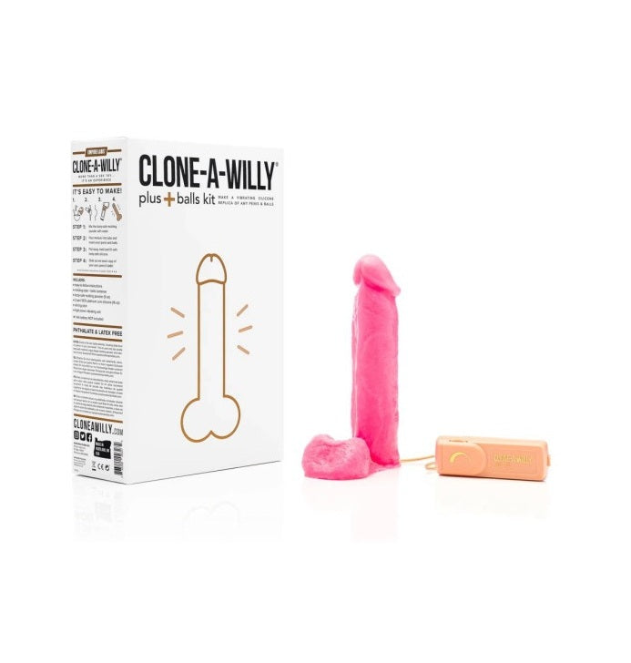 Clone a Willy Plus Balls Kit - Hot Pink