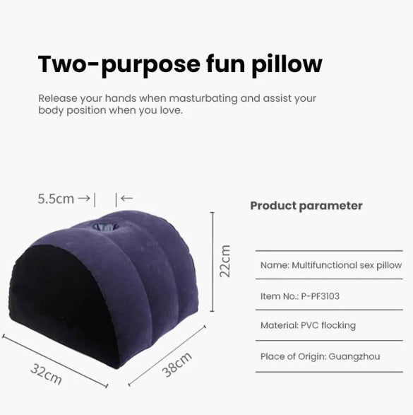 Daytona | Inflatable Sex Positioning Half Dome Cushion with Toy Holder