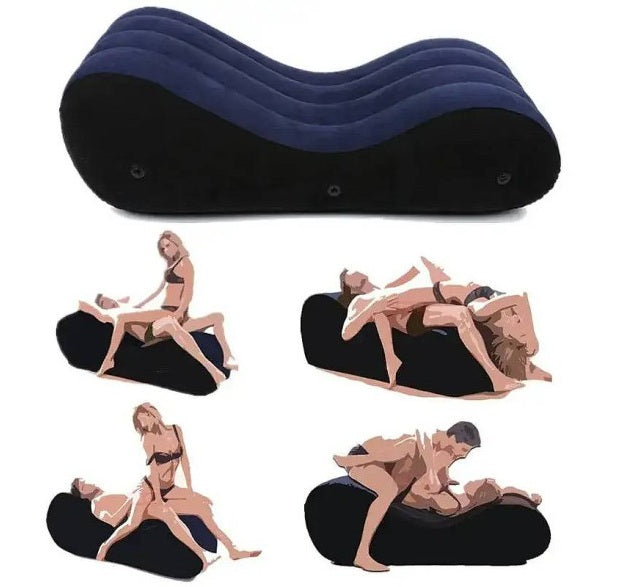 Daytona | Large 1.5m Inflatable Suede Love Lounge with Handrail
