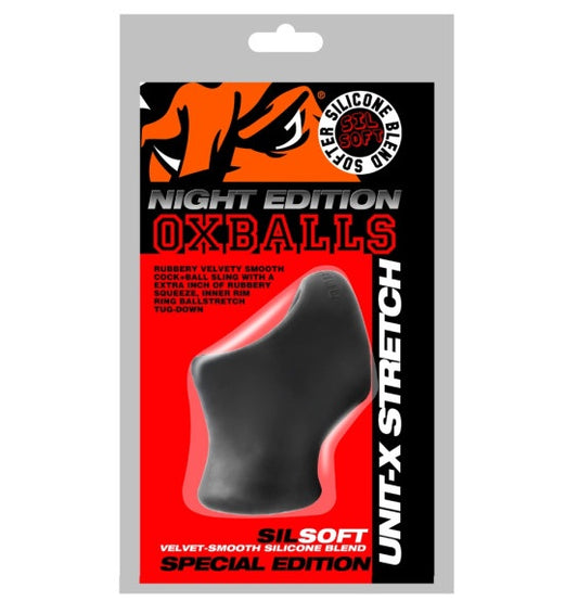 OxBalls Unit-X Stretch Tug-Down Ball Stretch Cocksling Night