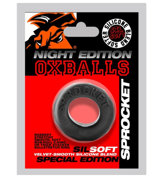 OxBalls Sprocket Comfort No-Roll Cock Ring Night