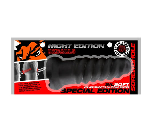 OxBalls Screwdhole Screwd-In Open Tip Masturbator Night