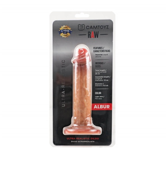 Camtoyz | RAW Ultra Realistic 20cm Silicone Dildo Albur