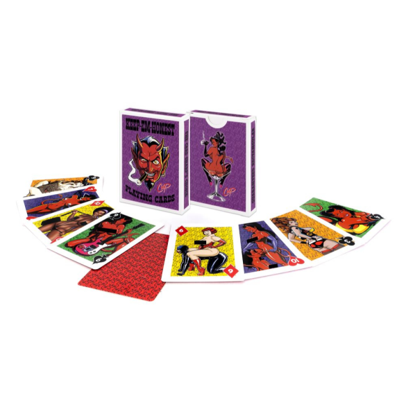 Wood Rocket | Keep em Honest Playing Cards