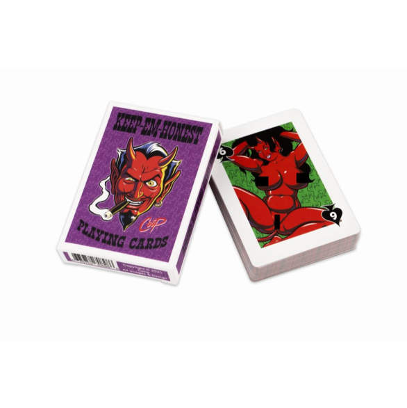 Wood Rocket | Keep em Honest Playing Cards