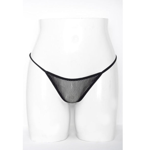 Killer Legs Mesh Net G-String Black Size OS