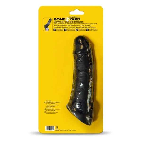 Boneyard Vibrating Silicone Remote Control 9 Mode Extender