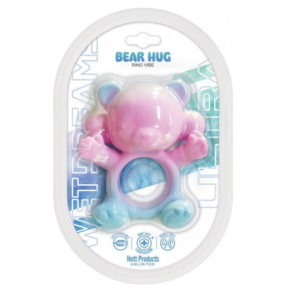 Hott Products | Wet Dreams Ultra 20 Mode USB Silicone Bear Hug Cock Ring
