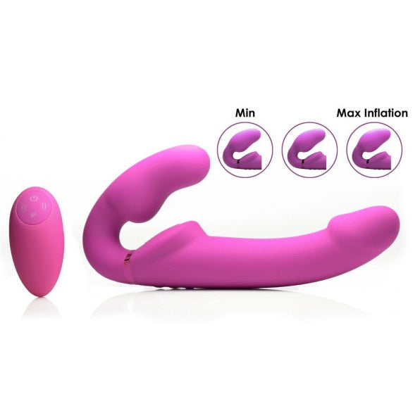 Strap U Worlds 1st Remote Control Inflatable Ergo-Fit Strapless Strap-On