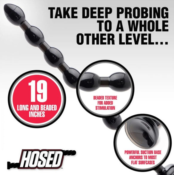 Hosed 19" Beaded Anal Snake