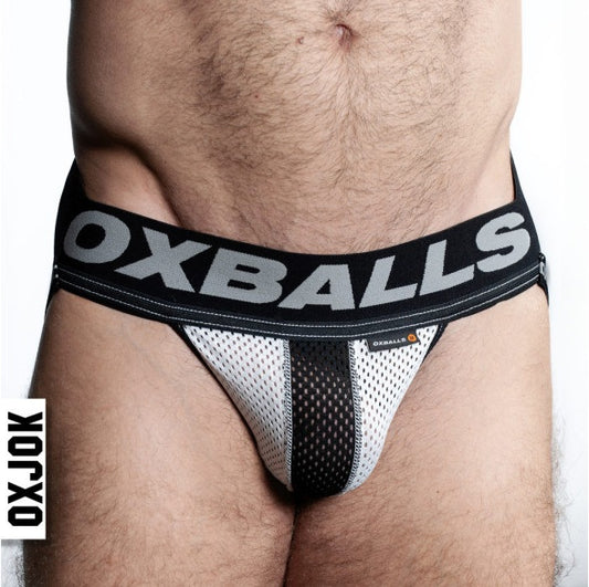 OxBalls Airmesh Swagger Jockstrap Ice White Size S/M/L/XL
