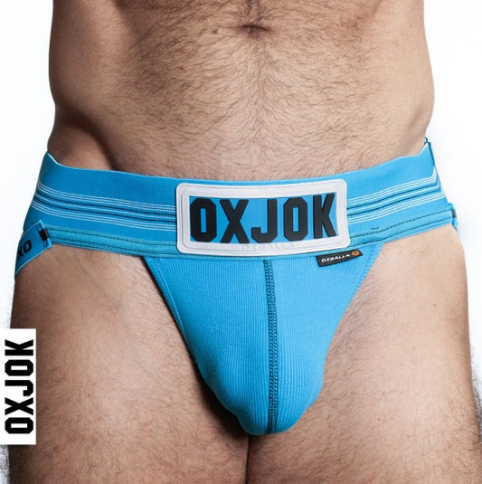 OxBalls Slingjock Upthrust Slider-Strap Jock Pool Blue Size S/M/L/XL
