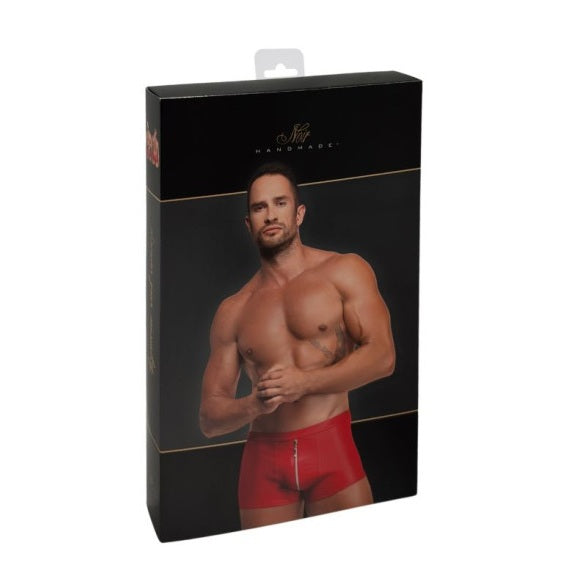 Noir Mens Wetlook Red Ignite Shorts Size S/M/L/XL