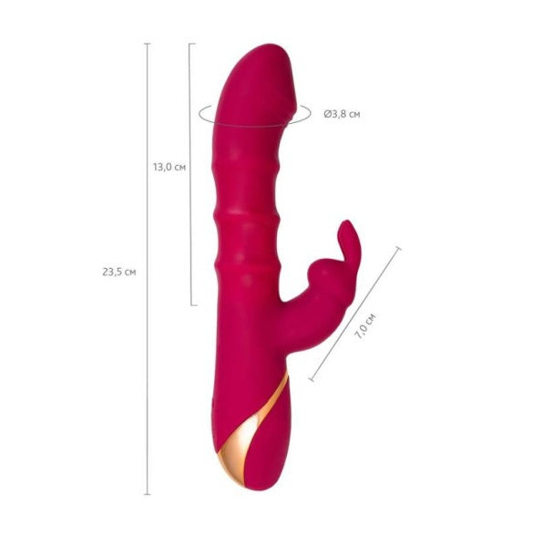 JOS Tenty Rabbit Vibrator with Moving Shaft Rings