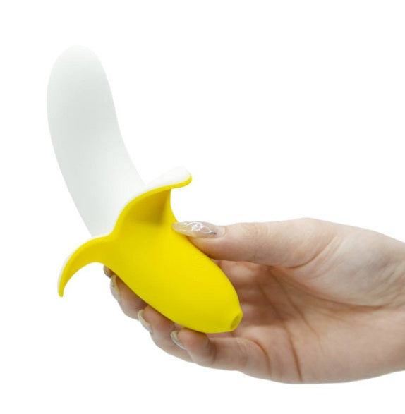 BMS Banana Bliss 13cm Silicone Slimline Vibrator Massager