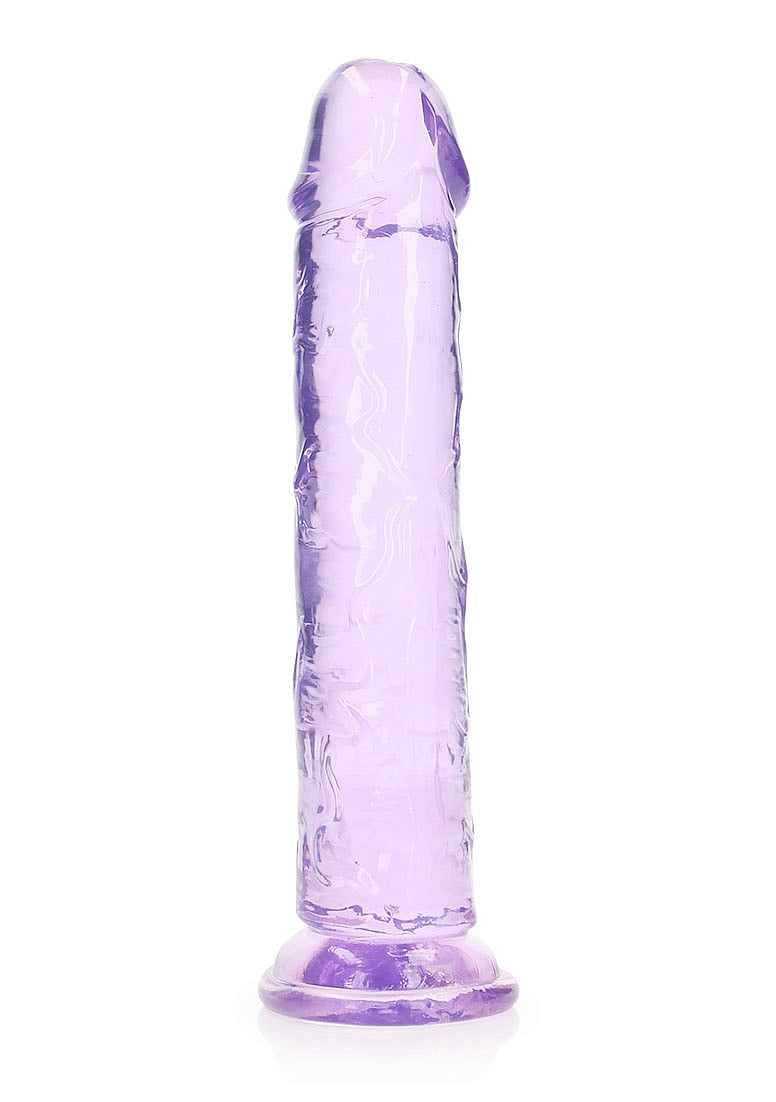 Shots Toys | REALROCK Crystal Clear 9" Straight Dildo No Balls - Purple
