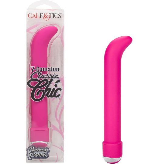Calexotics Classic Chic "G" 7 Function G-Spot Massager 6.25" Pink