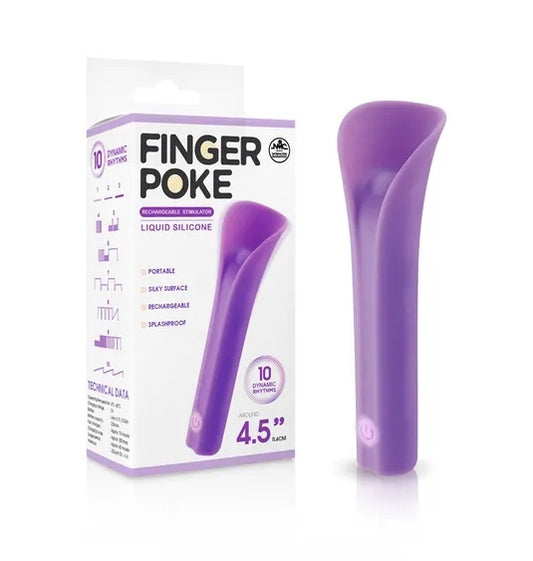 Excellent Power Finger Poke 4.5" Mini Bullet Vibrator Purple