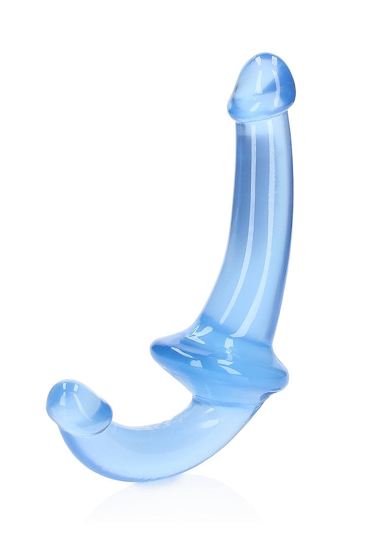 Shots Toys | REALROCK Crystal Clear 6" Strapless Strap On - Blue