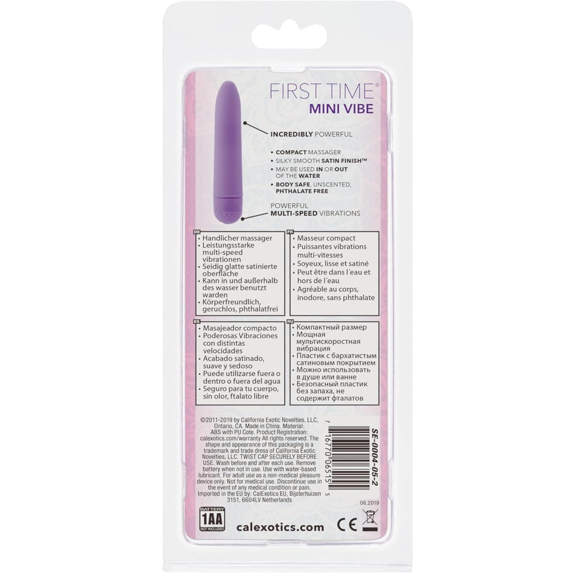 Calexotics First Time Mini-Vibe - Purple