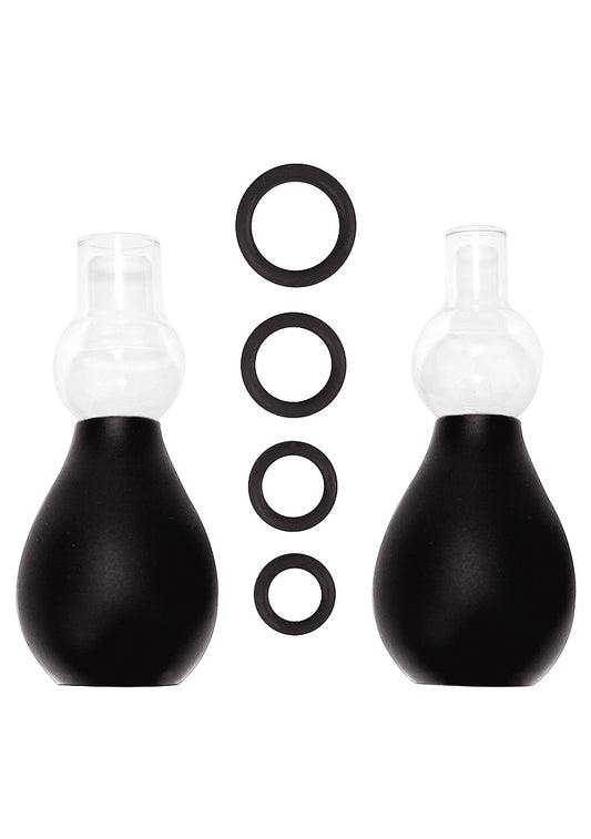 Shots Toys | OUCH! Nipple Erector Pump Set - Black
