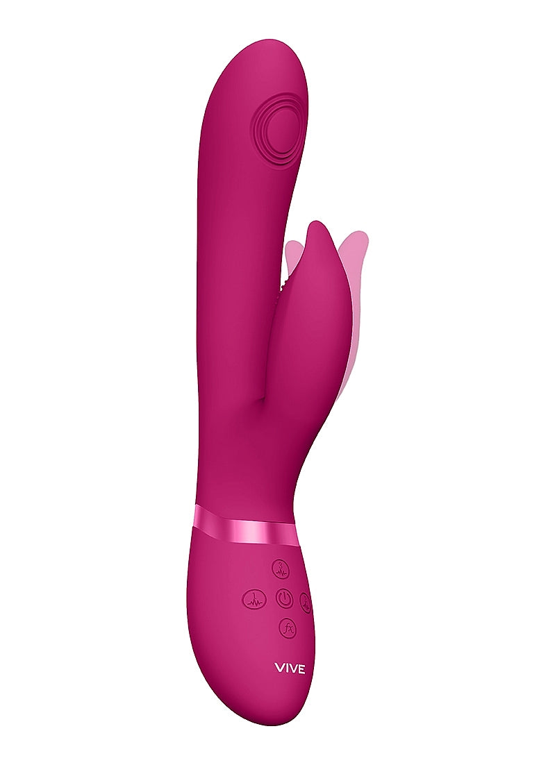 Shots Toys | VIVE Aimi Pulse-Wave & Vibrating G-Spot Rabbit Vibrator Pink