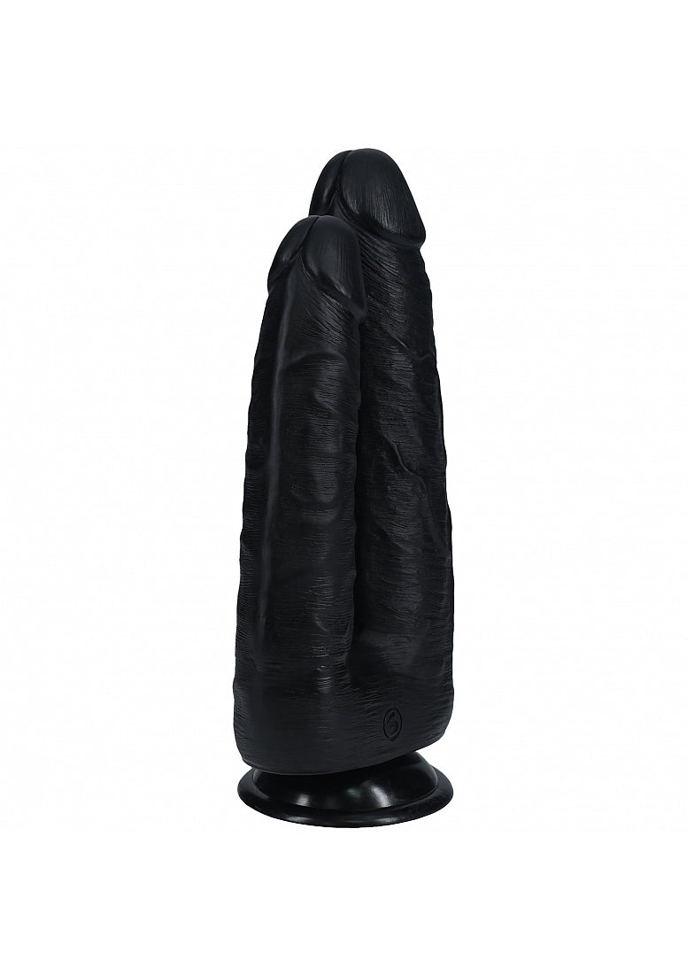 Shots Toys | REALROCK - Double Trouble 7"/8" Realistic Dildo - Black
