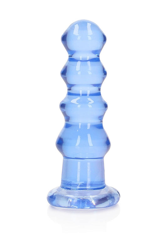 Shots Toys | REALROCK Crystal Clear 5.5" Curvy Dildo/Plug - Blue