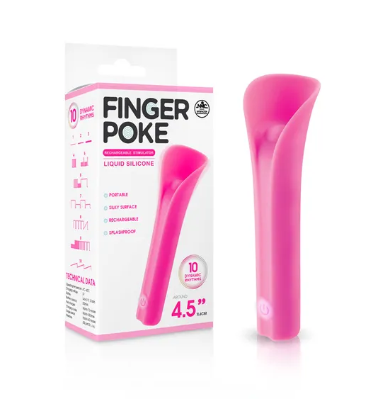 Excellent Power Finger Poke 4.5" Mini Bullet Vibrator Pink