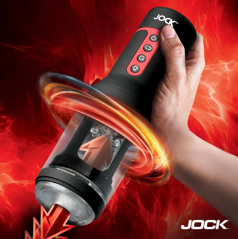 Curve Toys | JOCK Auto Spin Spinning and Thrusting Masturbator