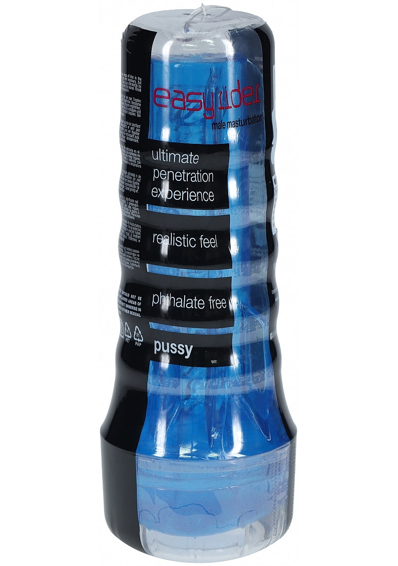 Shots Toys | Easy Rider - Clear Flashlight Case - Blue - Masturbator