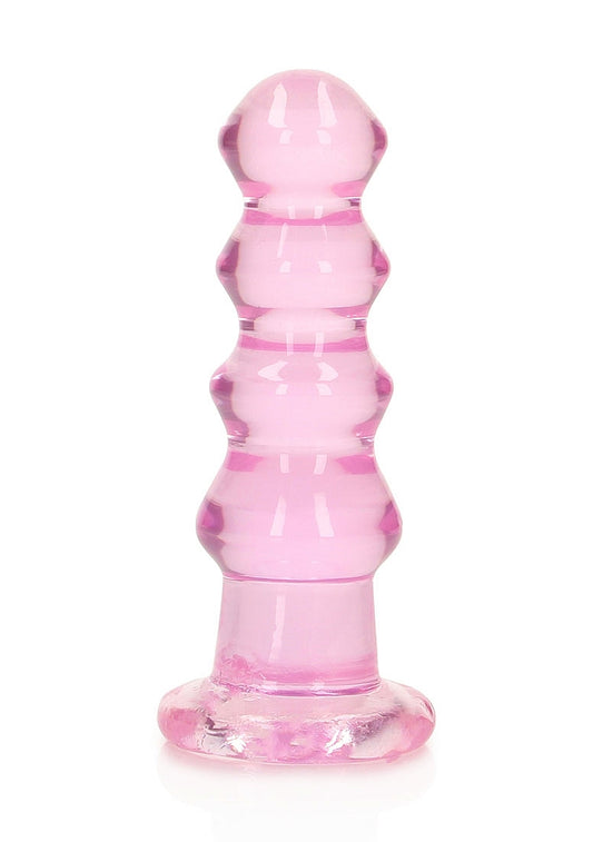 Shots Toys | REALROCK Crystal Clear 5.5" Curvy Dildo/Plug - Pink