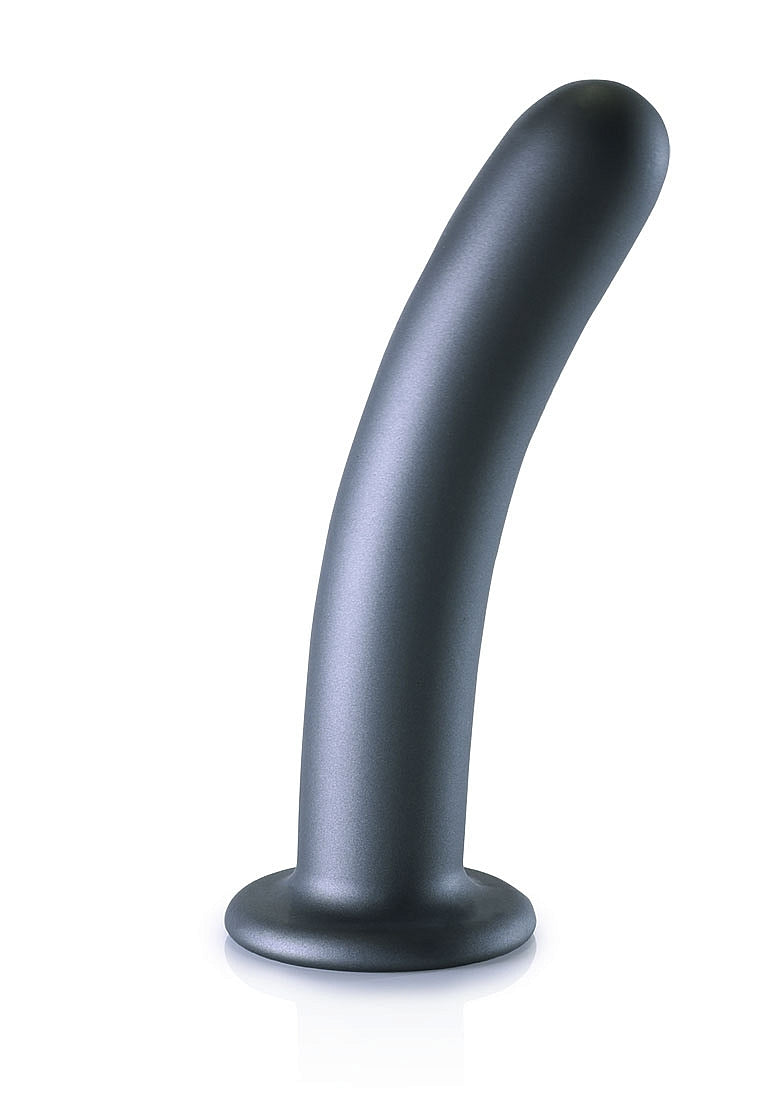 Shots Toys | OUCH! Smooth G-Spot Dildo - 7" / 17 cm - Gun Metal