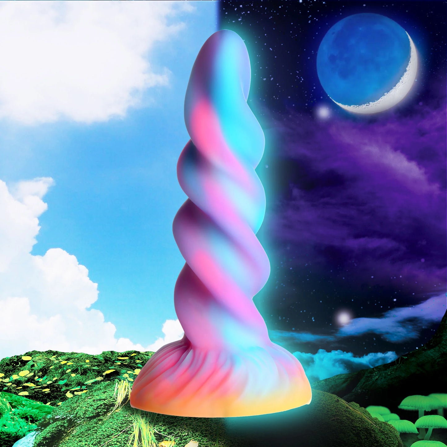 Creature Cocks Moon Rider Glow-in-the-Dark Unicorn Dildo