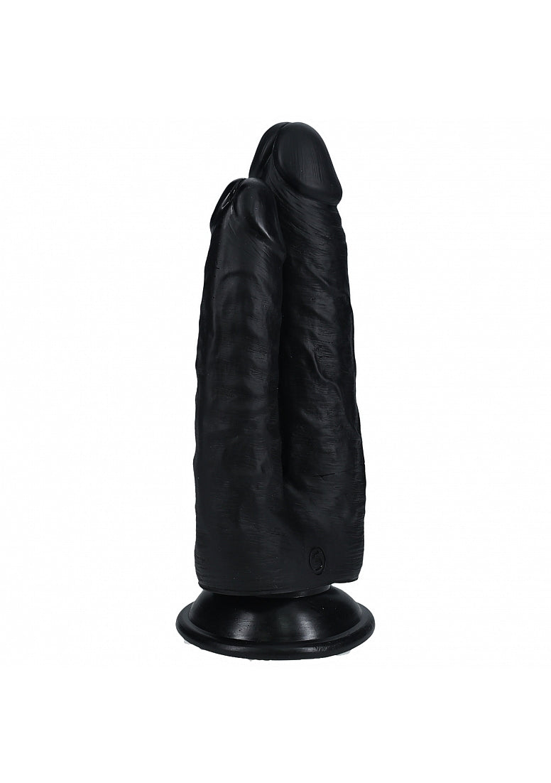 Shots Toys | REALROCK - Double Trouble 5"/6" Realistic Dildo - Black