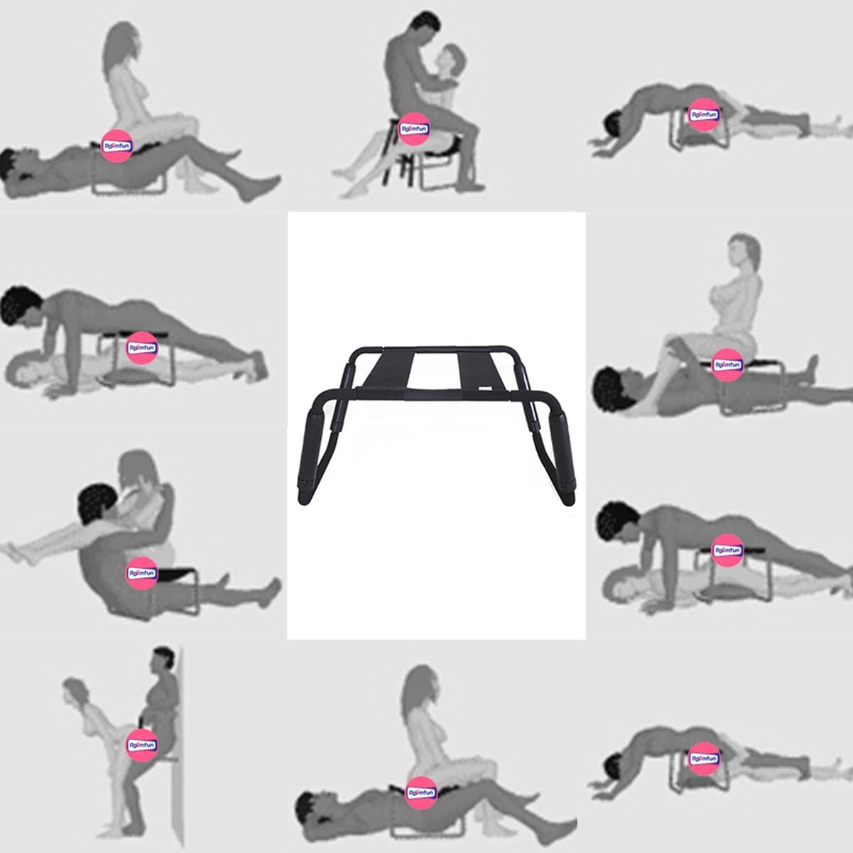 Roomfun | Sex Chair Adjustable Height Black