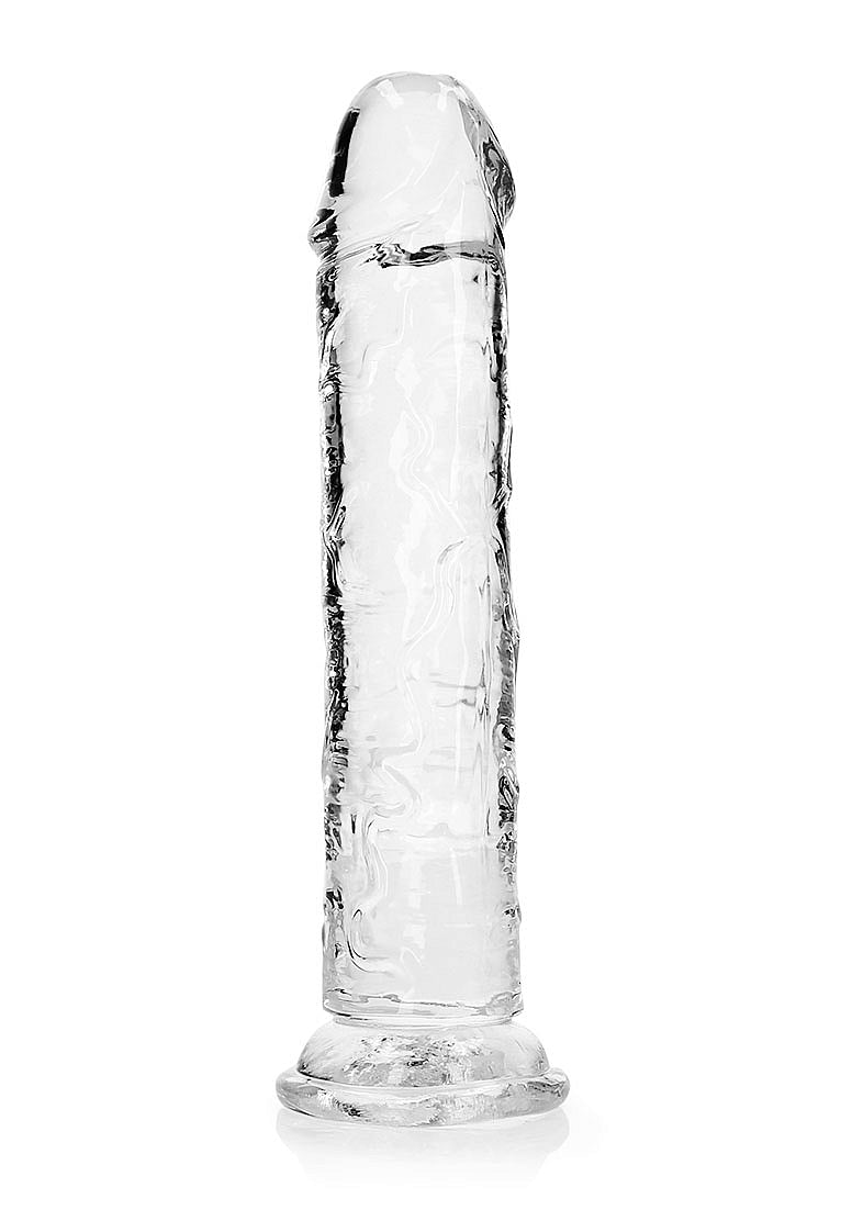 Shots Toys | REALROCK Crystal Clear 9" Straight Dildo No Balls - Translucent