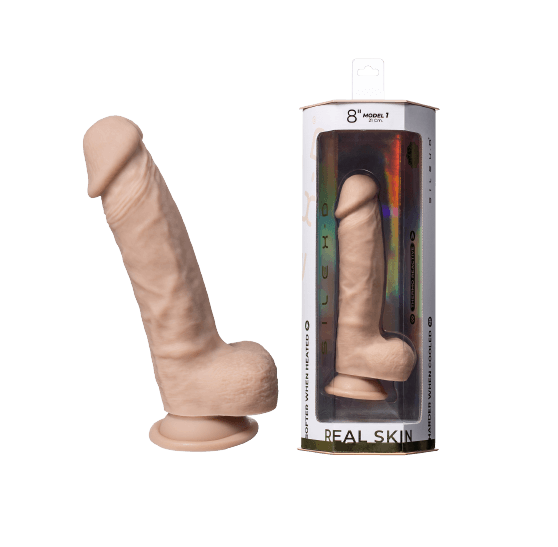 Adrien Lastic Silexd 8" Real Skin Model 1 Flesh Dildo