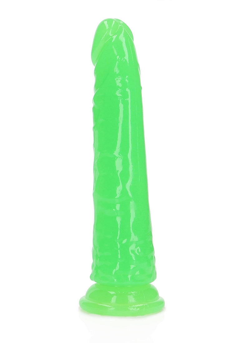Shots Toys | REALROCK 15.5cm Slim Glow in the Dark Neon - Green (6") Dildo Dong