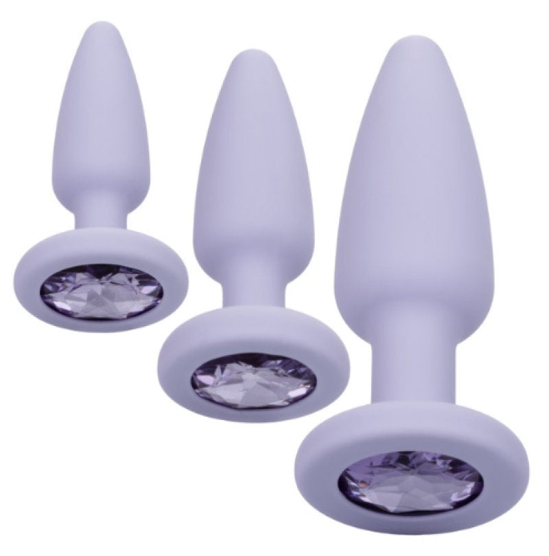 CalExotics | First Time Crystal Booty Kit with Gem Base - Purple