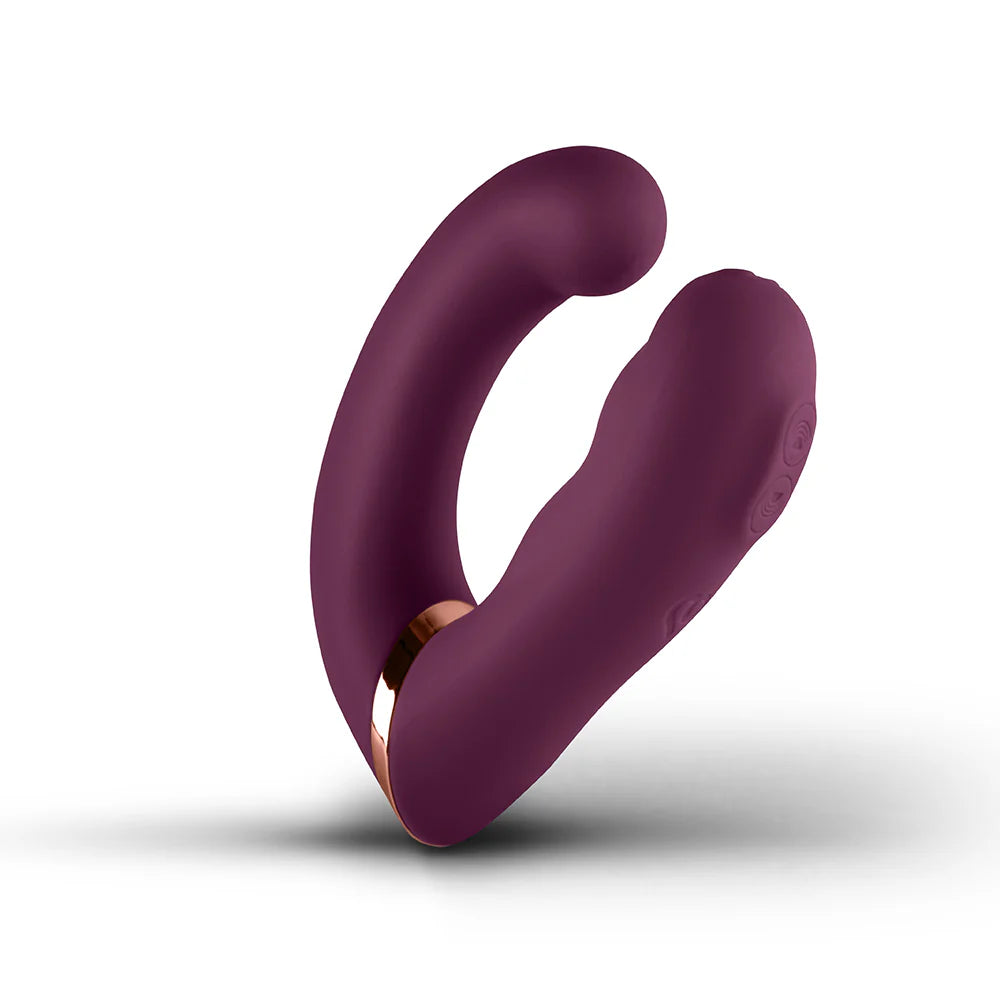 Rocks Off Variety Wearable Clitoral G-Spot Vibrator – Burgundy