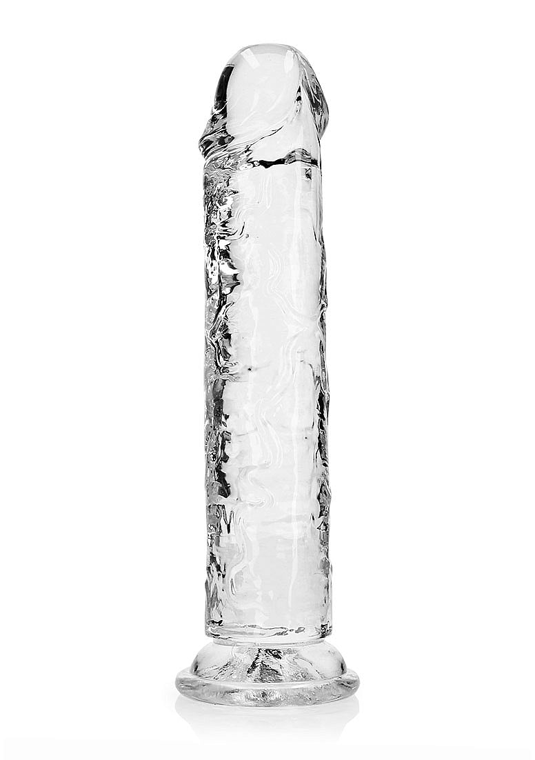 Shots Toys | REALROCK Crystal Clear 10" Straight Dildo No Balls - Translucent
