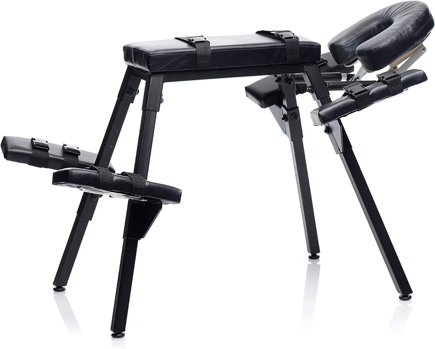 Master Series Obedience Extreme Sex Bench with Restraint Straps - Bondage Furniture