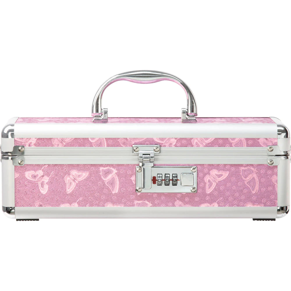 The Toy Chest - Small Lockable Vibrator Sex Toy Case Pink 30.5cm x 10cm x 10cm