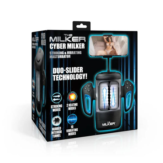 LoveBotz The Milker Cyber Milker Stroking Vibrating Heating Masturbator
