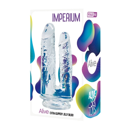 Adrien Lastic Alive Imperium 5" 4" Extra Slippery Jelly Double Dong