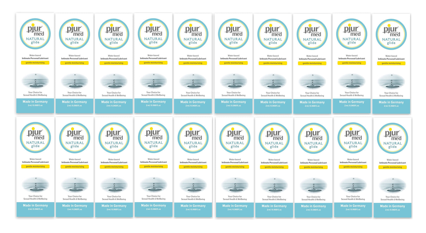 Pjur Med Natural Glide Water Based Lubricant Sachets 20 x 2ml - 20 Pack