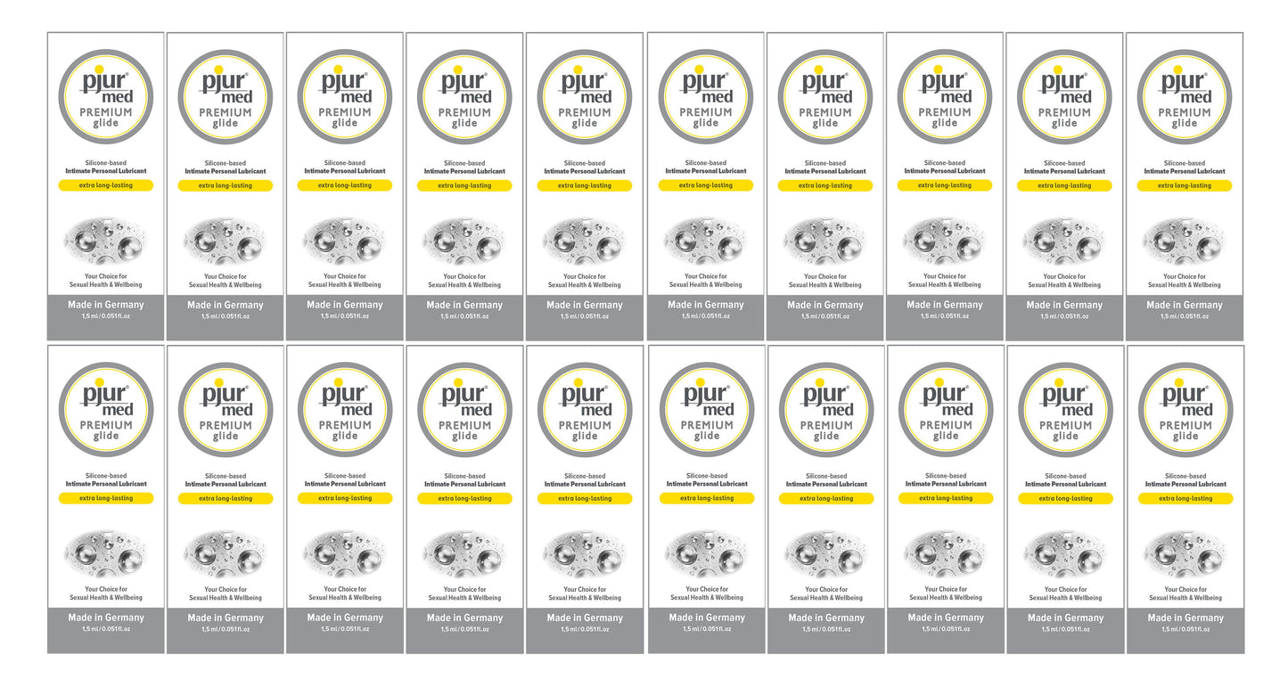 Pjur Med Premium Glide Silicone Based Lubricant Sachets 20 x 1.5ml - 20 Pack